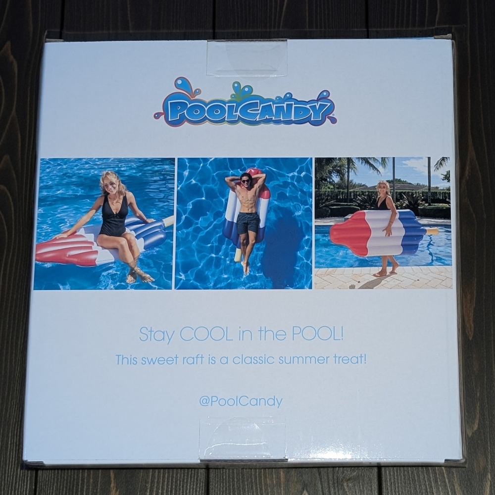 PoolCandy Rocket Pop Inflatable Pool Raft Iconic Fun Summer Toys Adventures - Picture 3 of 6